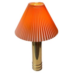 Bergboms Sweden - Pink Shaded Table Lamp in Brass, 1960s