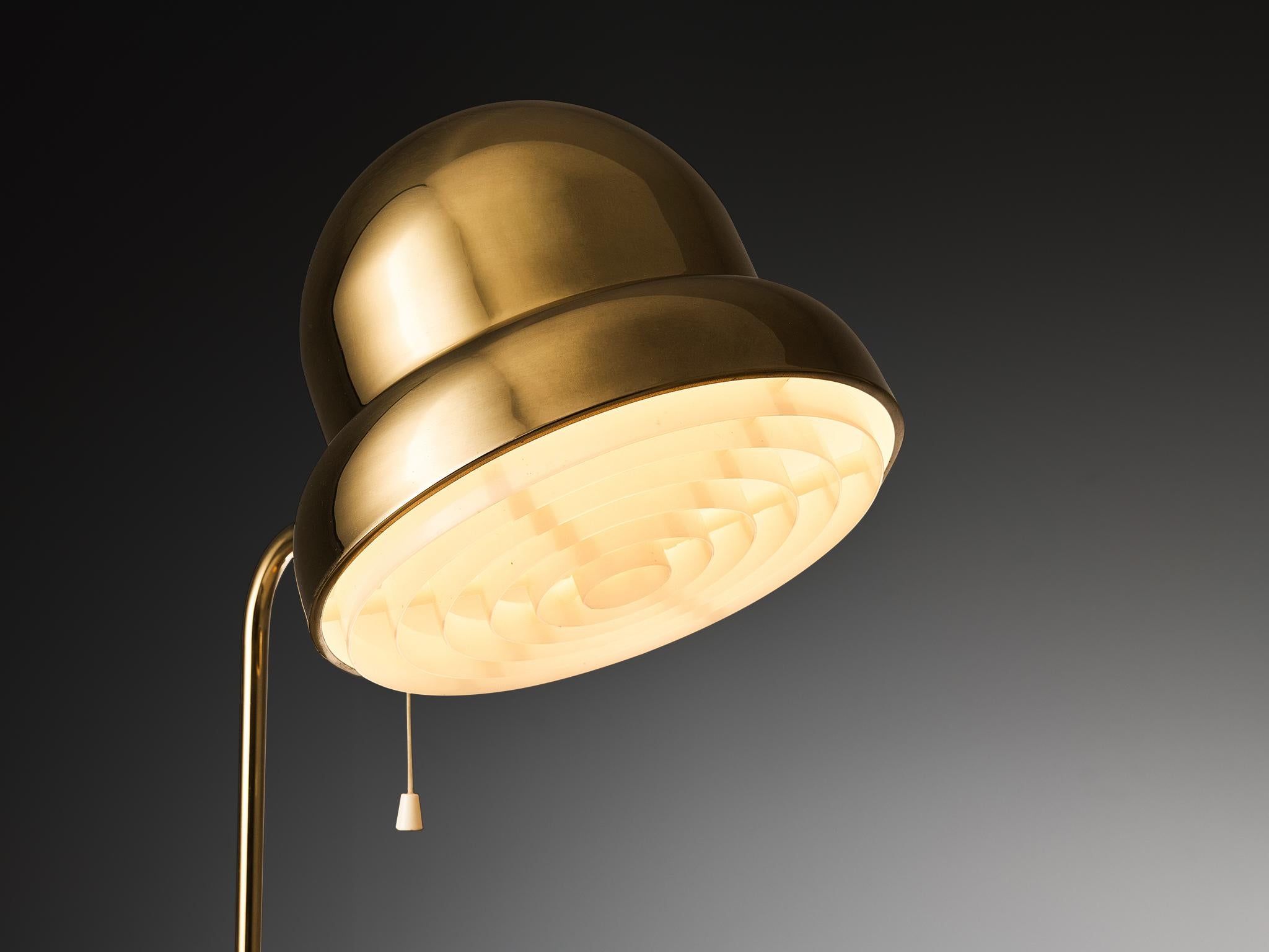 Scandinavian Modern Bergboms Swedish Desk Lamp in Brass For Sale