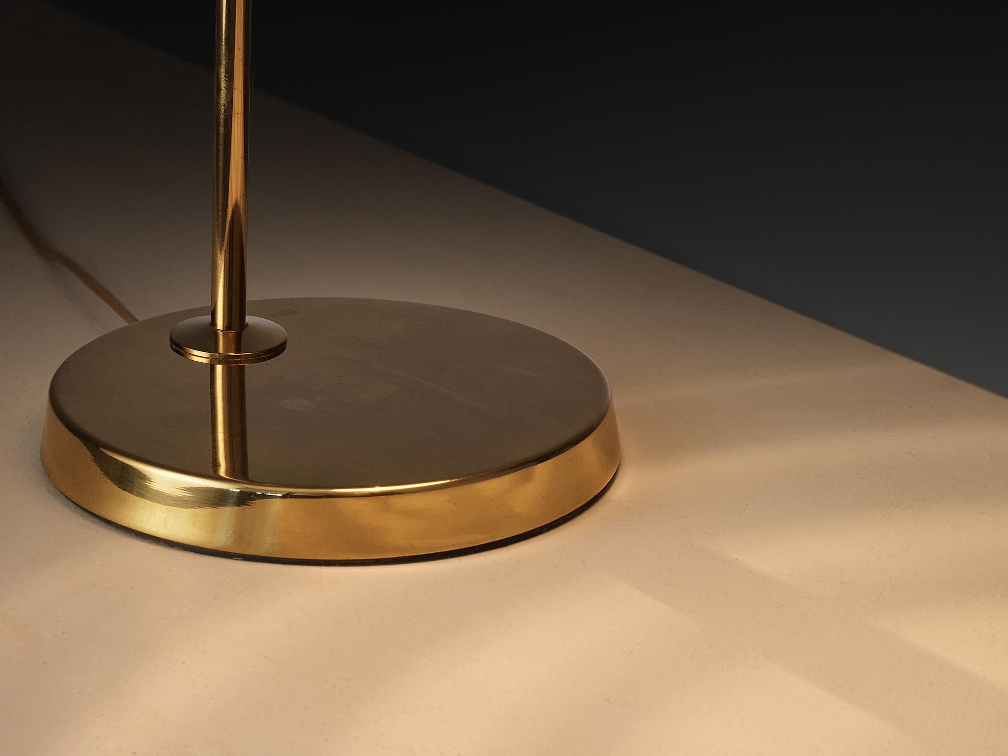 Bergboms Swedish Desk Lamp in Brass In Good Condition For Sale In Waalwijk, NL