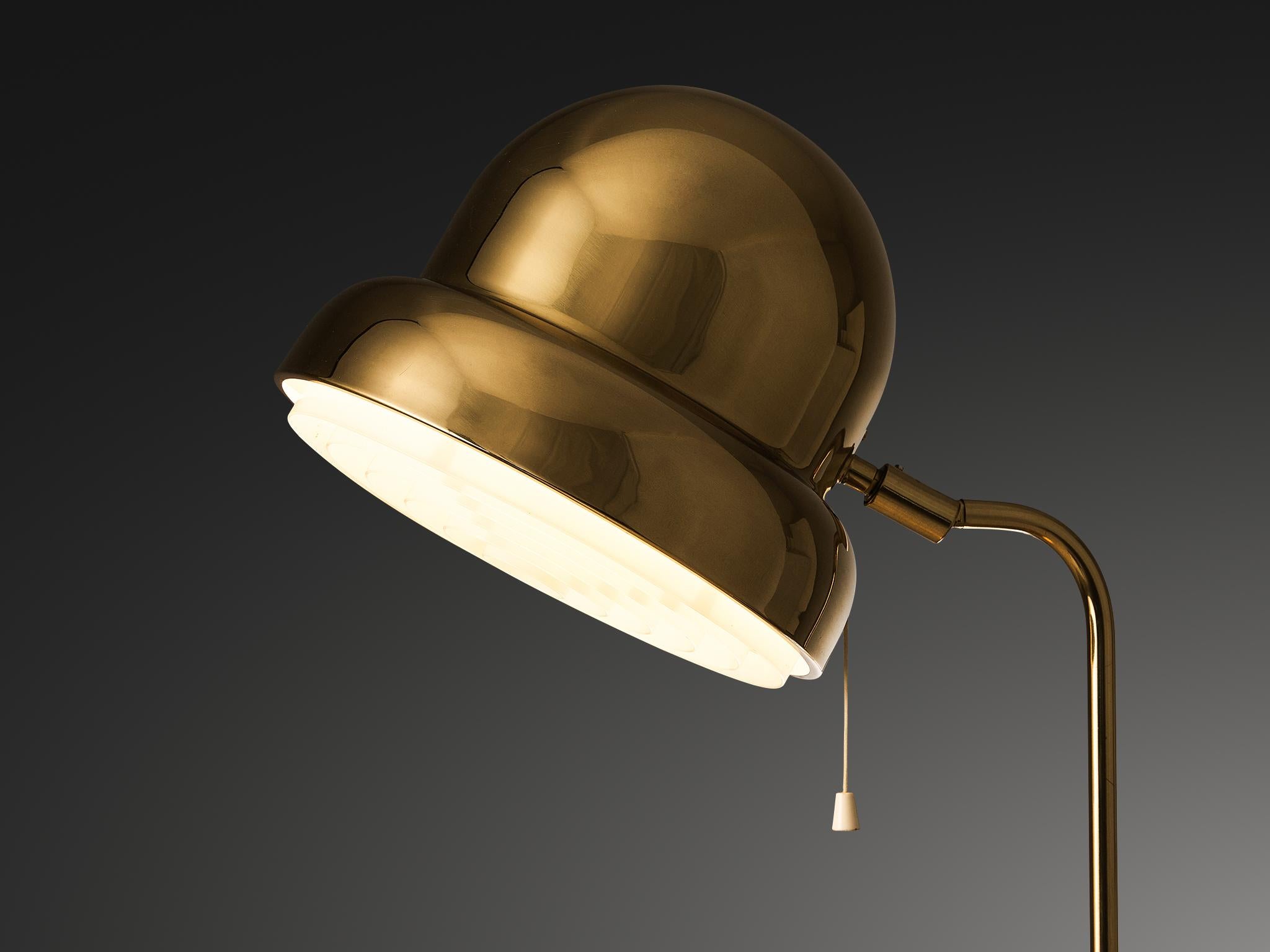 Mid-20th Century Bergboms Swedish Desk Lamp in Brass For Sale