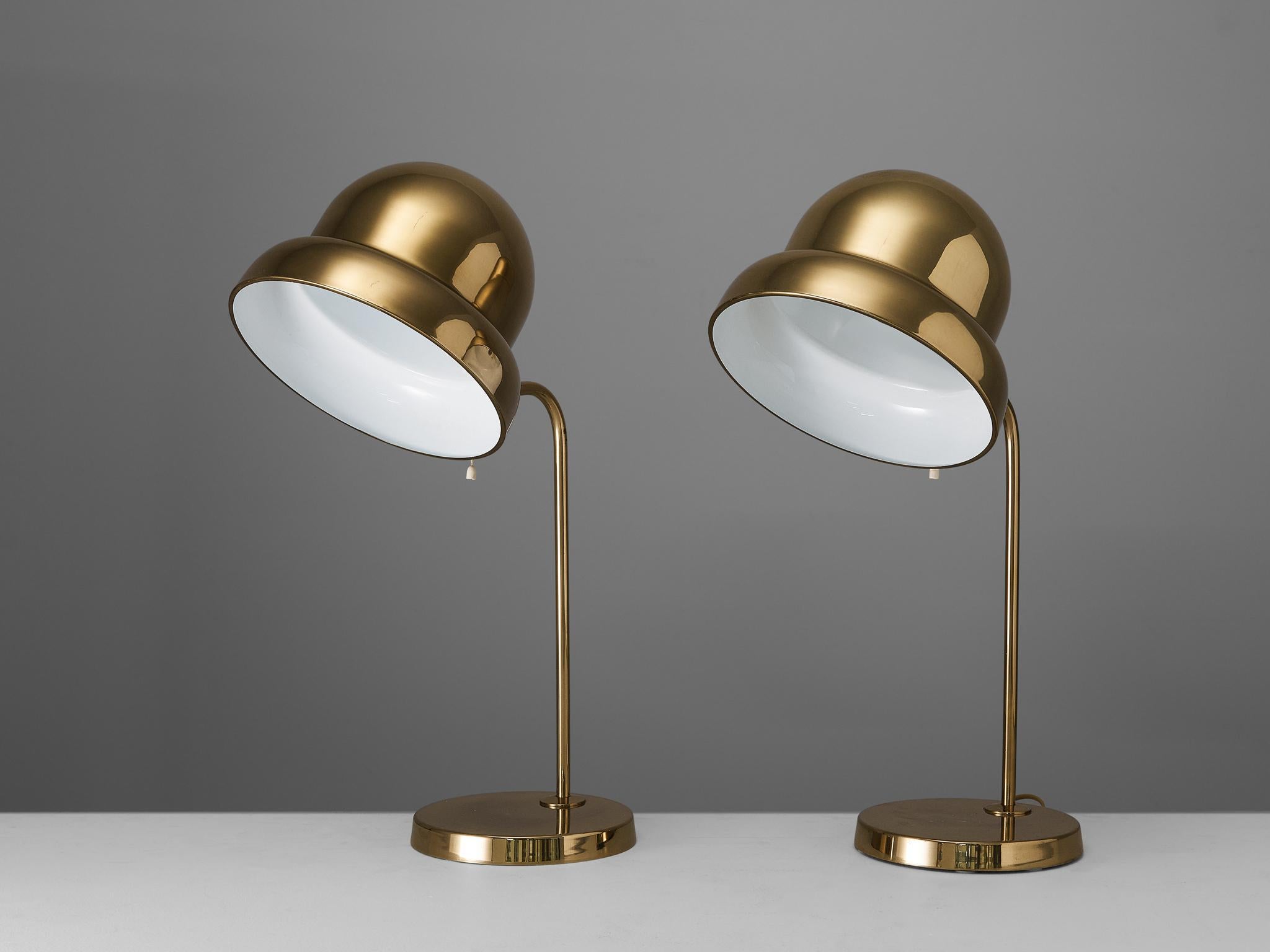 Bergboms Swedish Desk Lamps in Brass 2