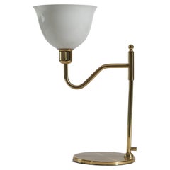 Bergboms, Table Lamp, Brass, Glass, Sweden, 1970s