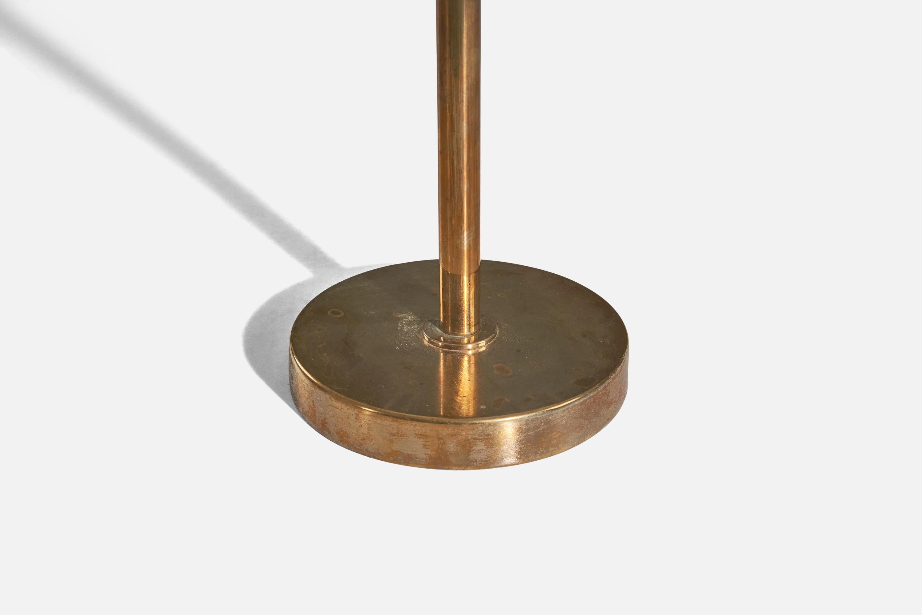 Swedish Bergboms, Table Lamp, Brass, String, Sweden, 1960s For Sale