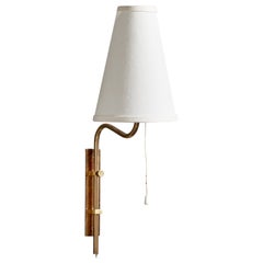 Bergboms, Lampada da parete, Ottone, Fabrice, Svezia, anni '1970
