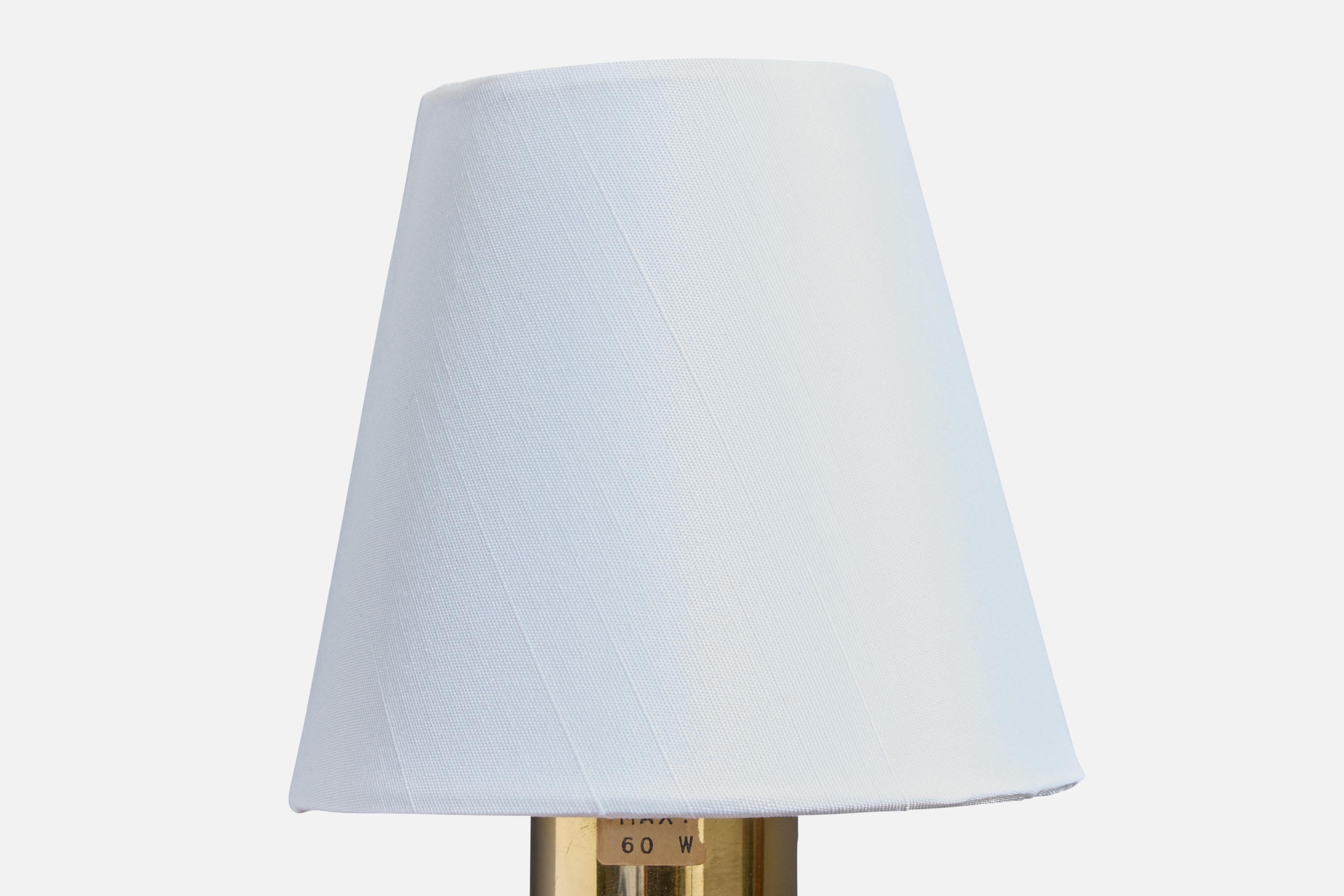 Bergboms, Luci da parete, Ottone, Tessuto, Svezia, anni '1970 in vendita 4