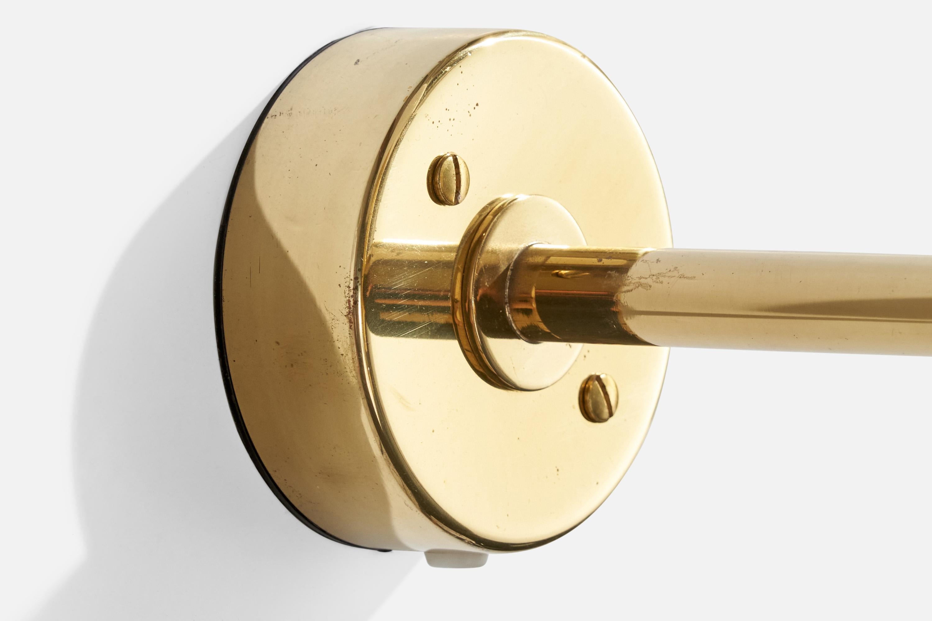 Bergboms, Wall Lights, Brass, Fabric, Sweden, 1990s 1