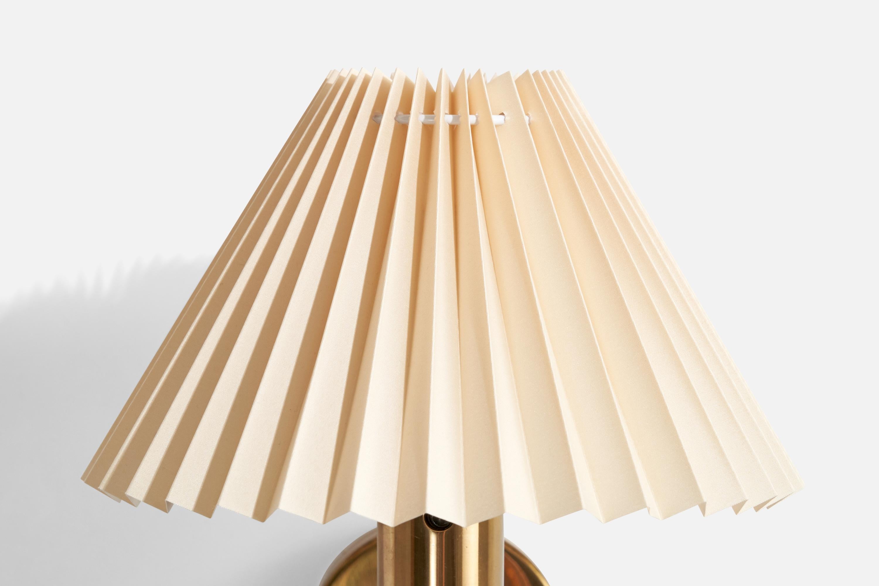 Bergboms, Wall Lights, Brass, Paper, Sweden, 1970s 3