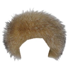 Bergdorf Goodman Fox Fur And Velvet Headband One Size