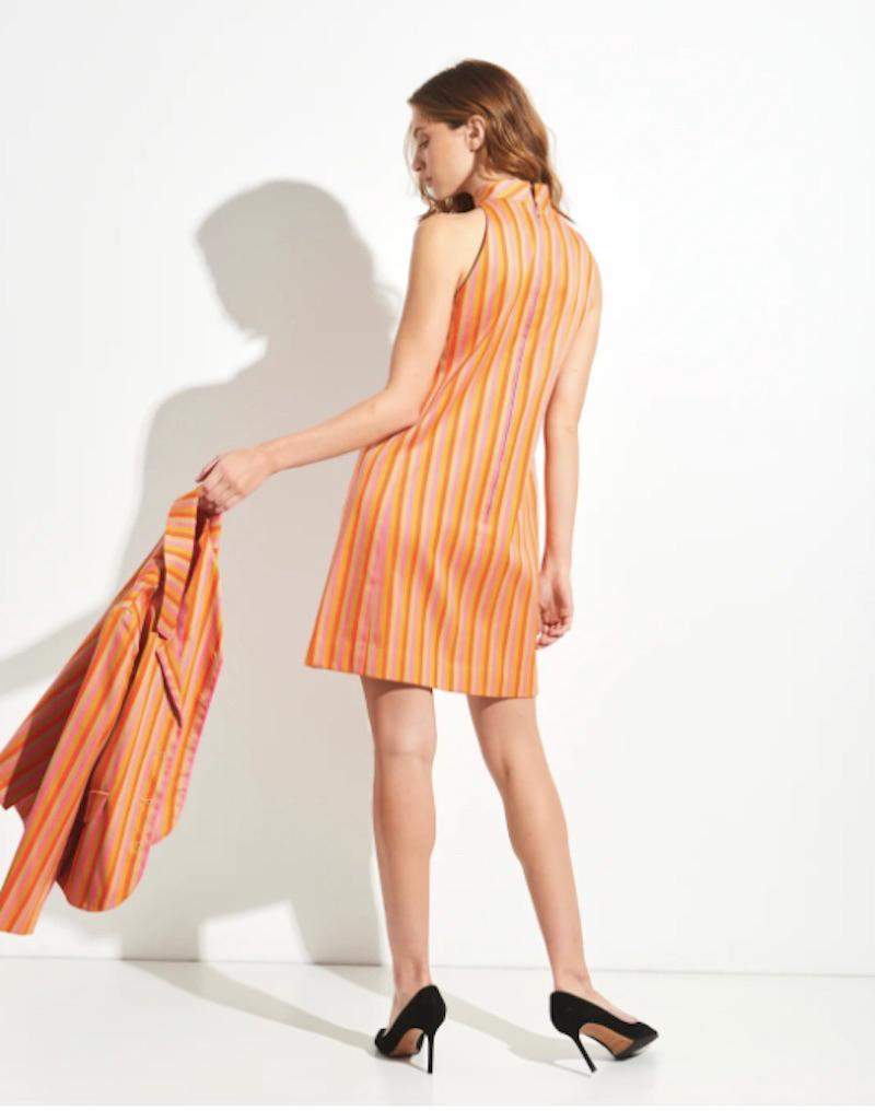 Bergdorf Goodman Striped Ensemble In Excellent Condition For Sale In New York, NY