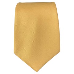 BERGDORF GOODMAN Yellow Twill Tie