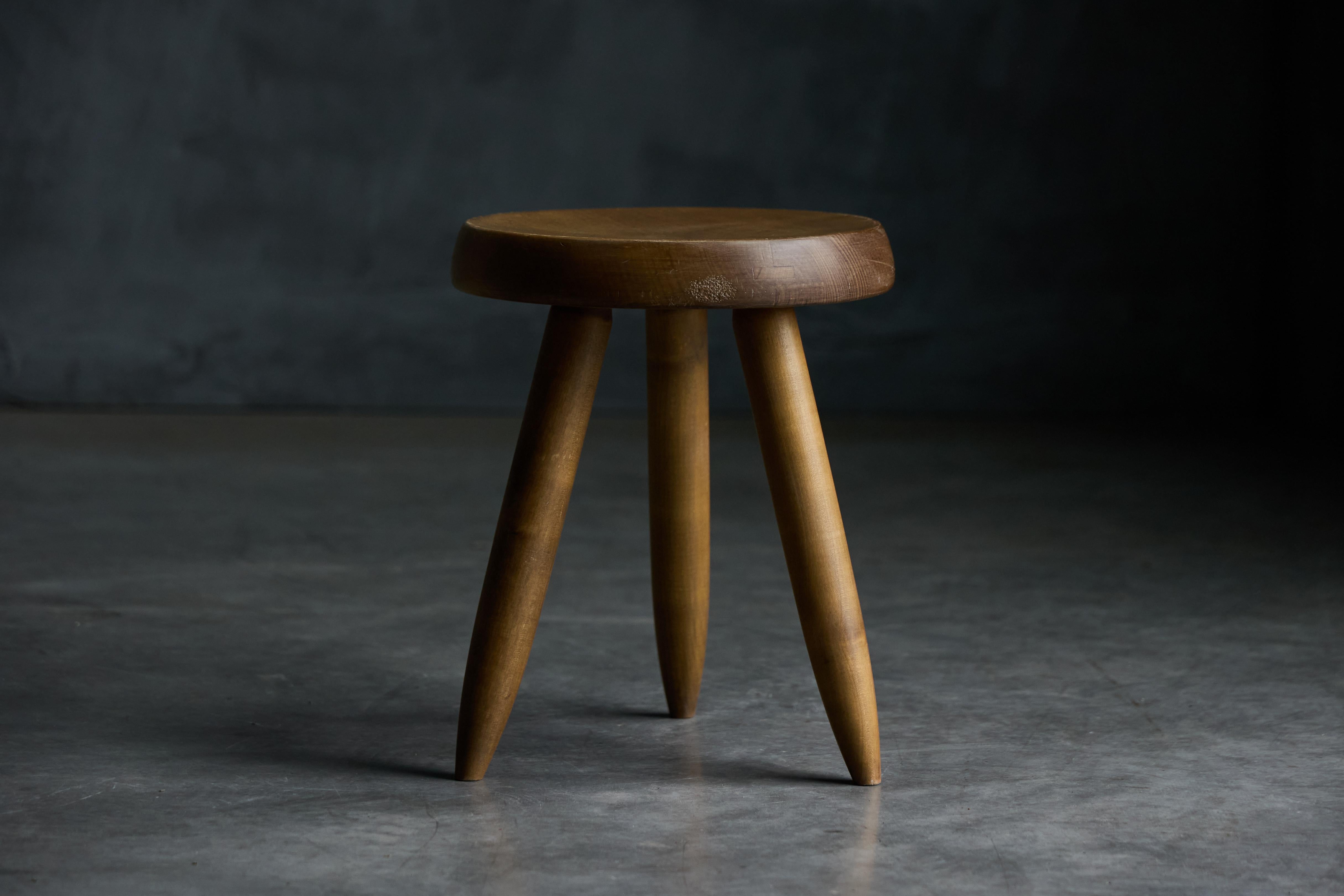 Hocker „Berger“ von Charlotte Perriand für Steph Simon, Frankreich, 1965 im Angebot 2