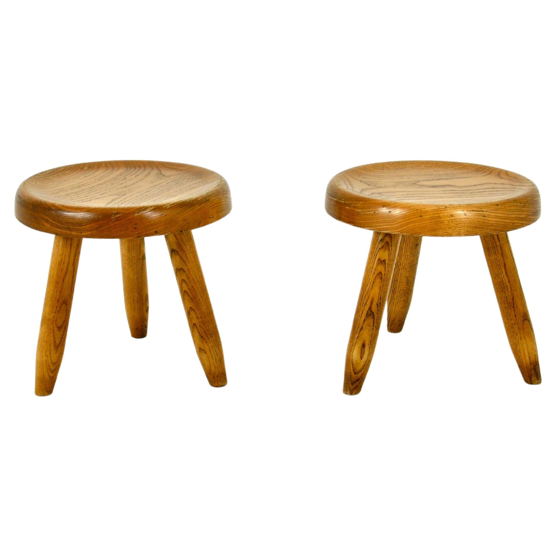 "Berger" Stools by Charlotte Perriand, 1950s, set of 2