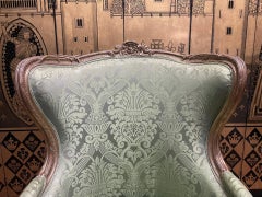 Bergère à oreilles dorée Louis XV