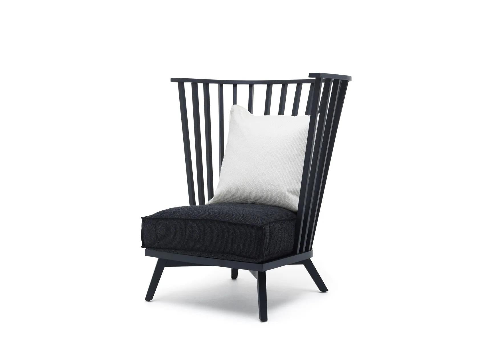 Italian Fauteuil Bergère Gervasoni Gray 06 design Paola Navone en vente