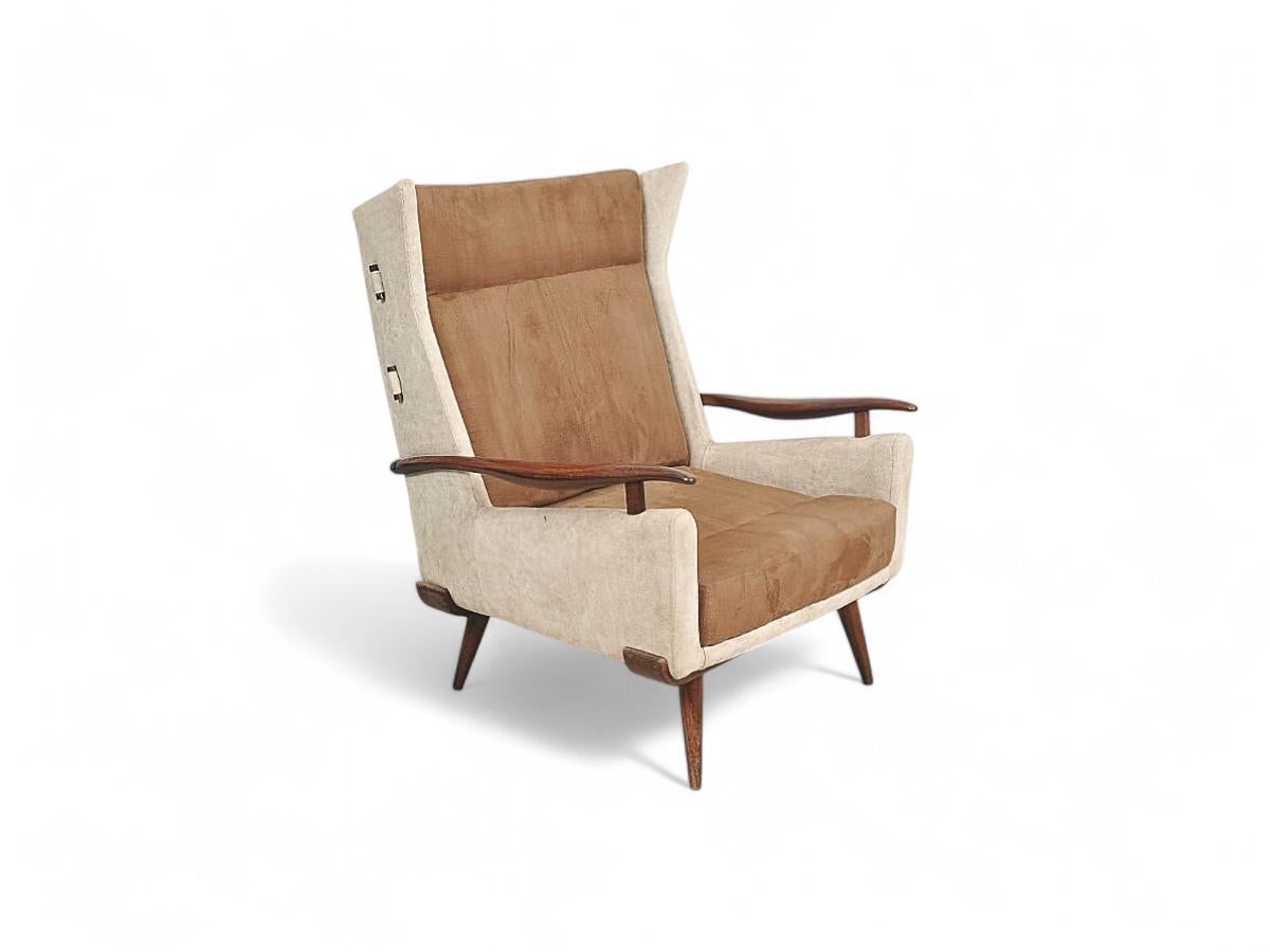 Sillón Bergere con Otomana de Jorge Zalszupin, c. 1950 en venta 2