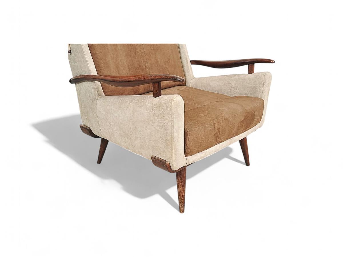 Sillón Bergere con Otomana de Jorge Zalszupin, c. 1950 en venta 3