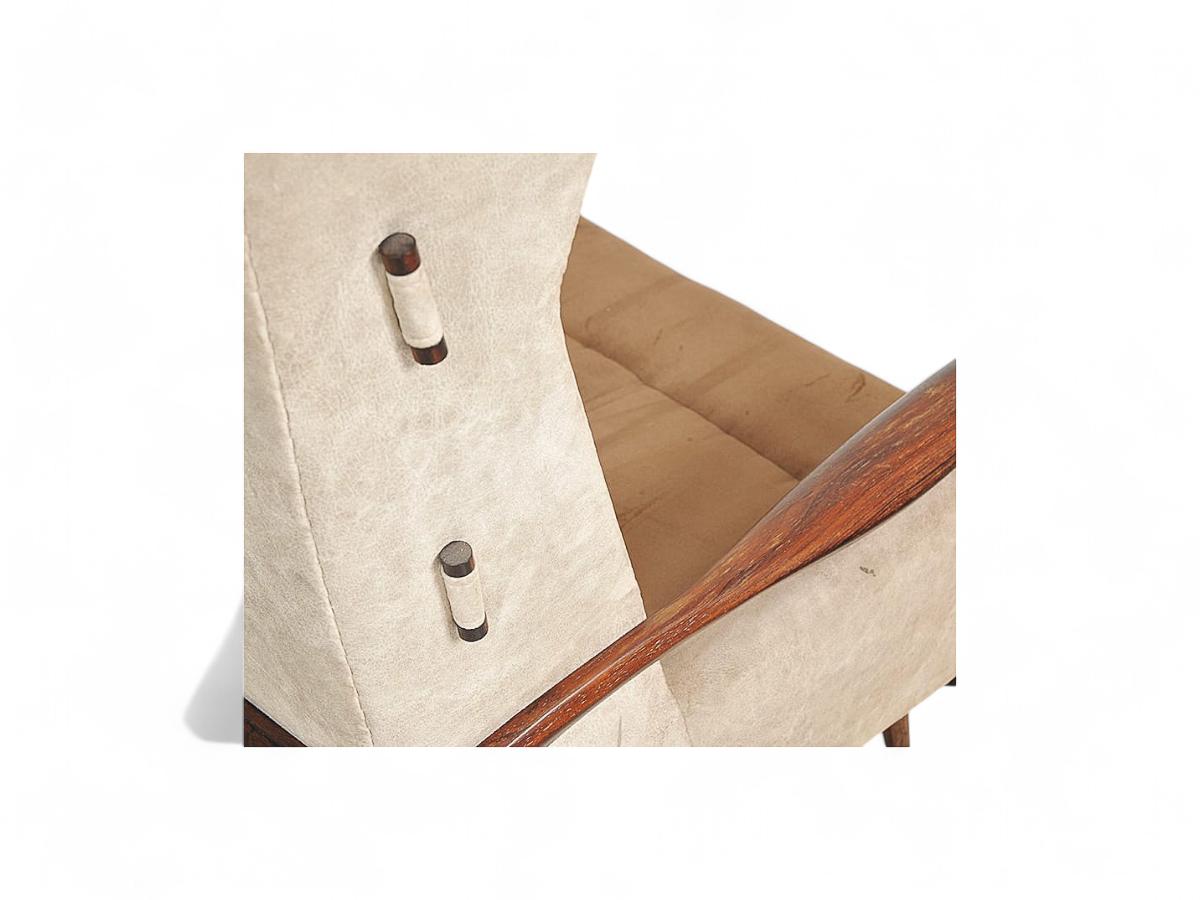 Bergere Armchair with Ottoman by Jorge Zalszupin, c. 1950s For Sale 5