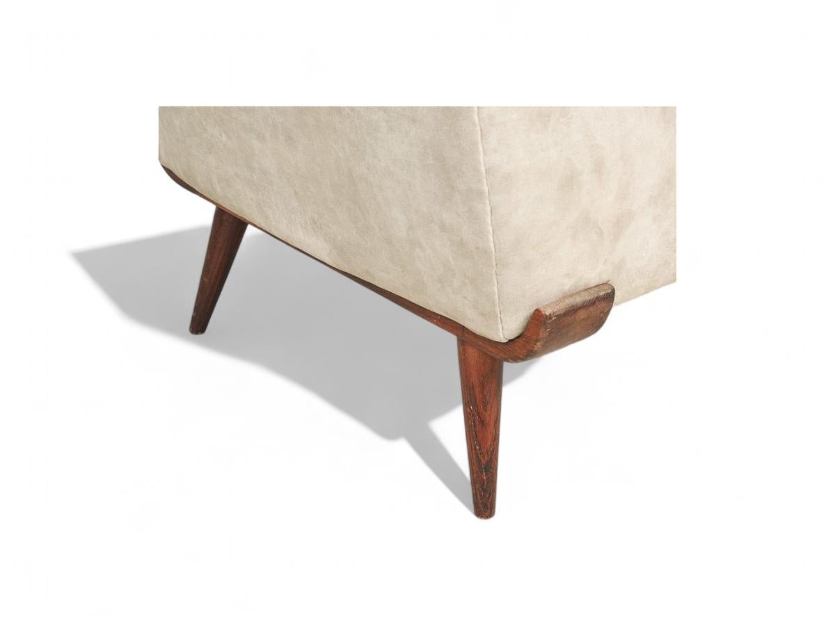 Sillón Bergere con Otomana de Jorge Zalszupin, c. 1950 en venta 6