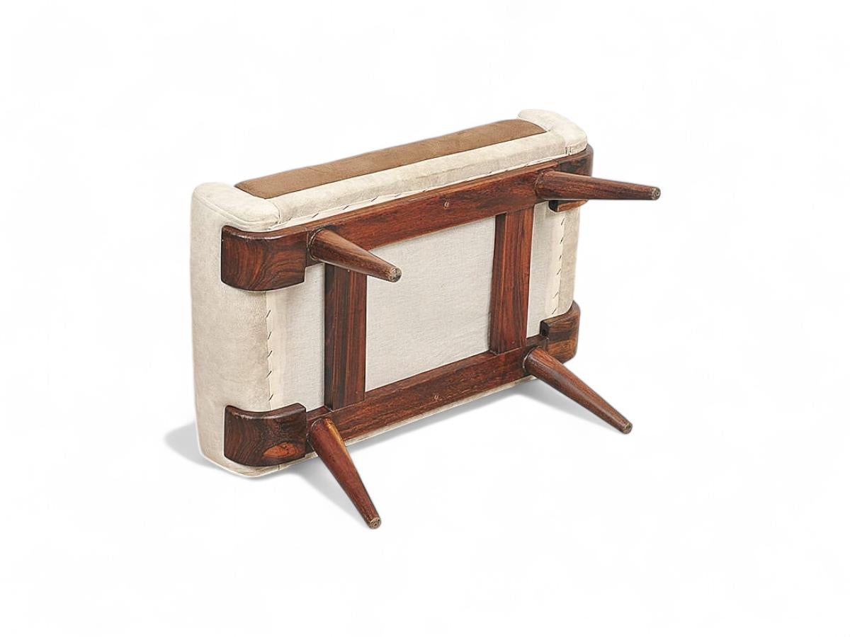Bergere Armchair with Ottoman by Jorge Zalszupin, c. 1950s For Sale 6