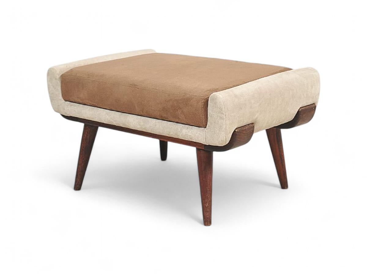 Sillón Bergere con Otomana de Jorge Zalszupin, c. 1950 en venta 8