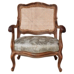 Bergére Chair Rococo Revival by Danish Cabinetmaker, Early 20th Century