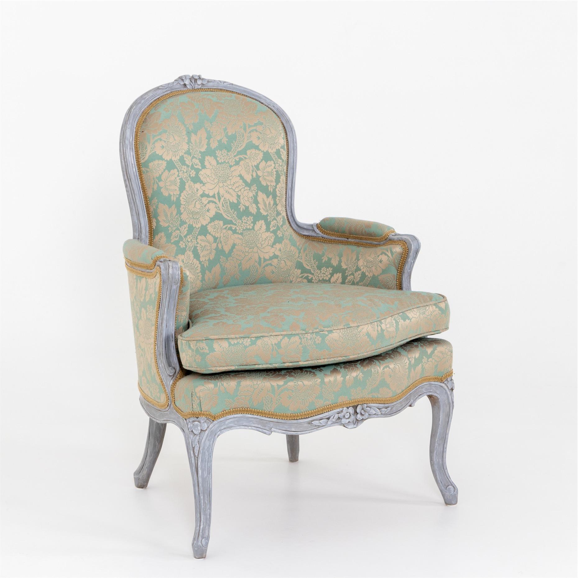 Bergere Chairs, Louis XV Style, 19th Century 5