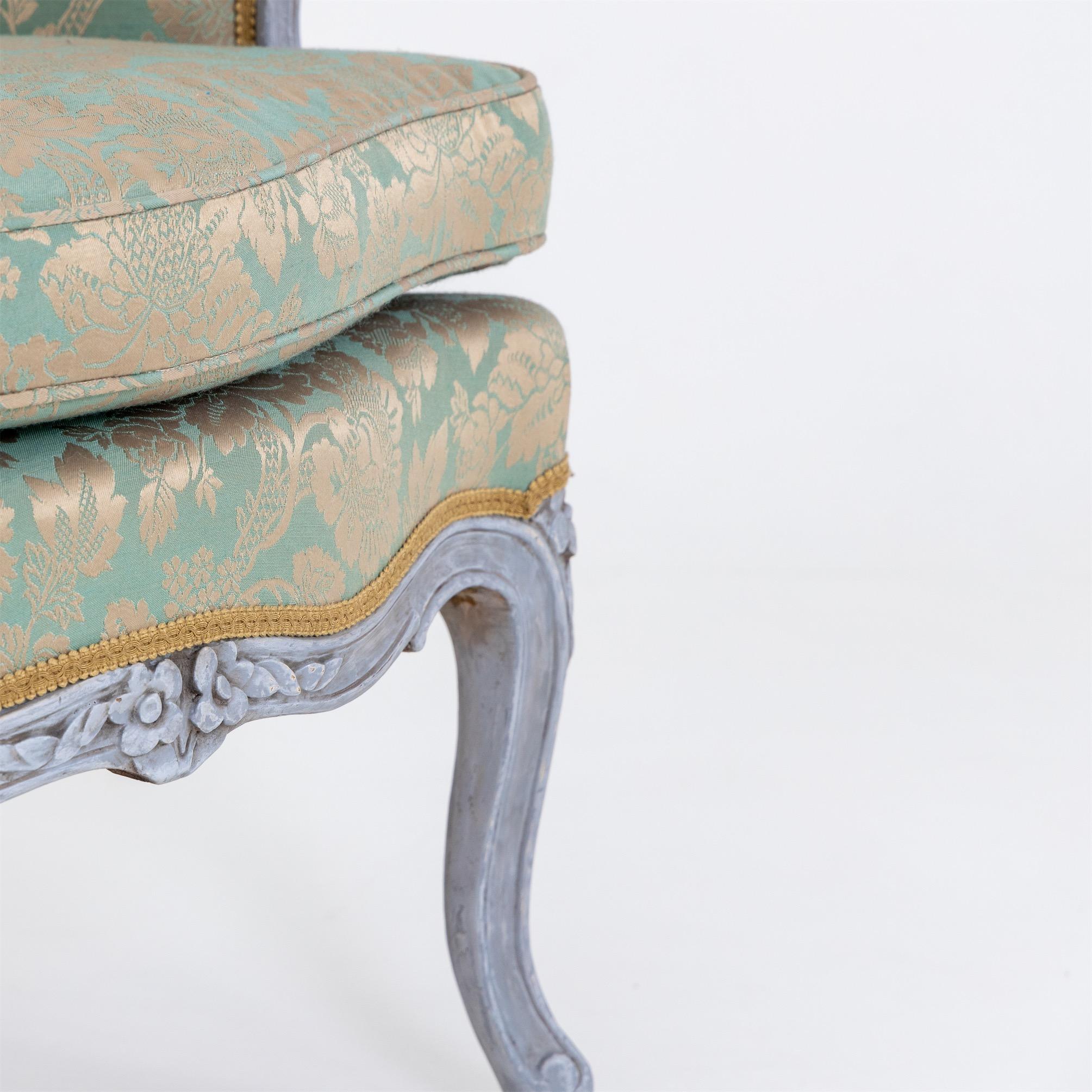 Bergere Chairs, Louis XV Style, 19th Century 7