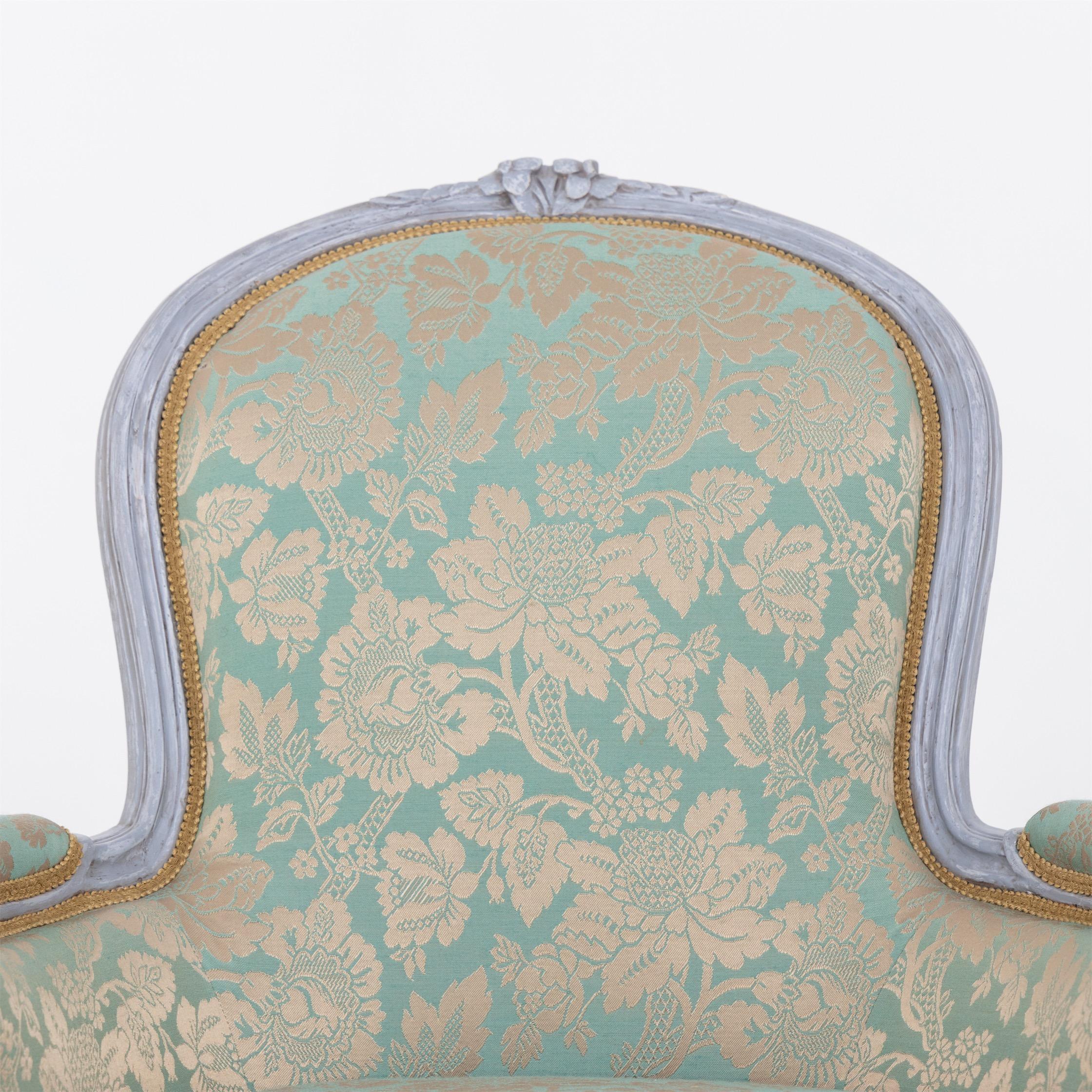 Bergere Chairs, Louis XV Style, 19th Century 8