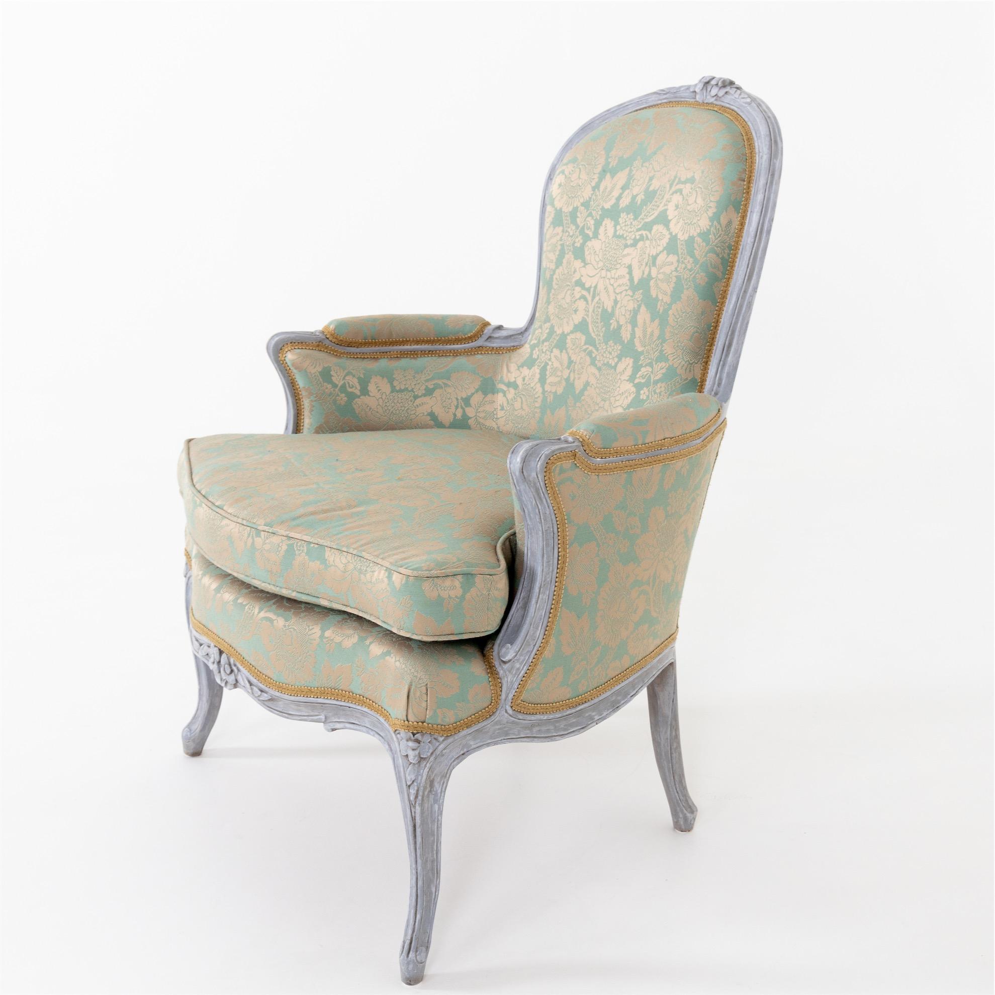 Bergere Chairs, Louis XV Style, 19th Century 9