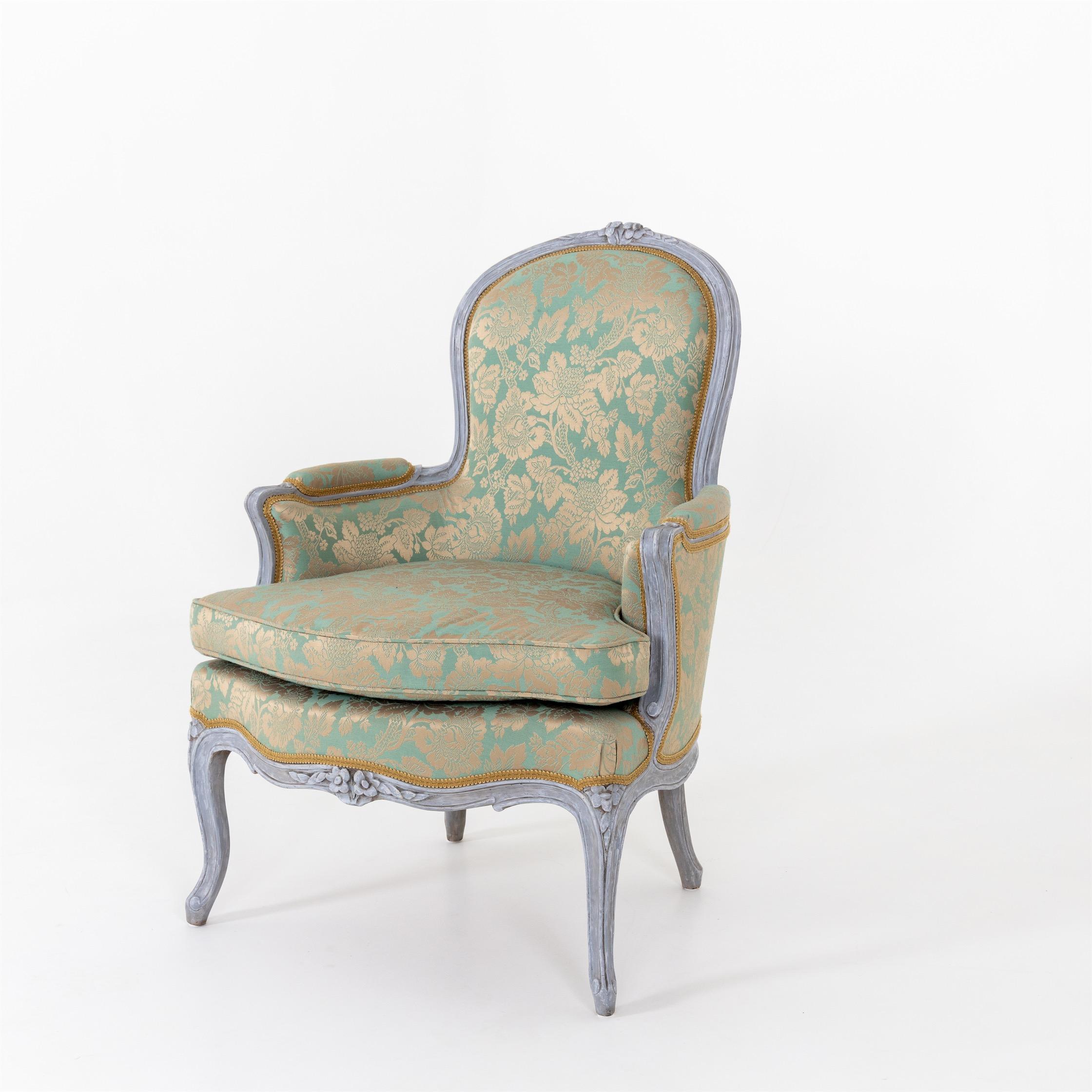 Bergere Chairs, Louis XV Style, 19th Century 3