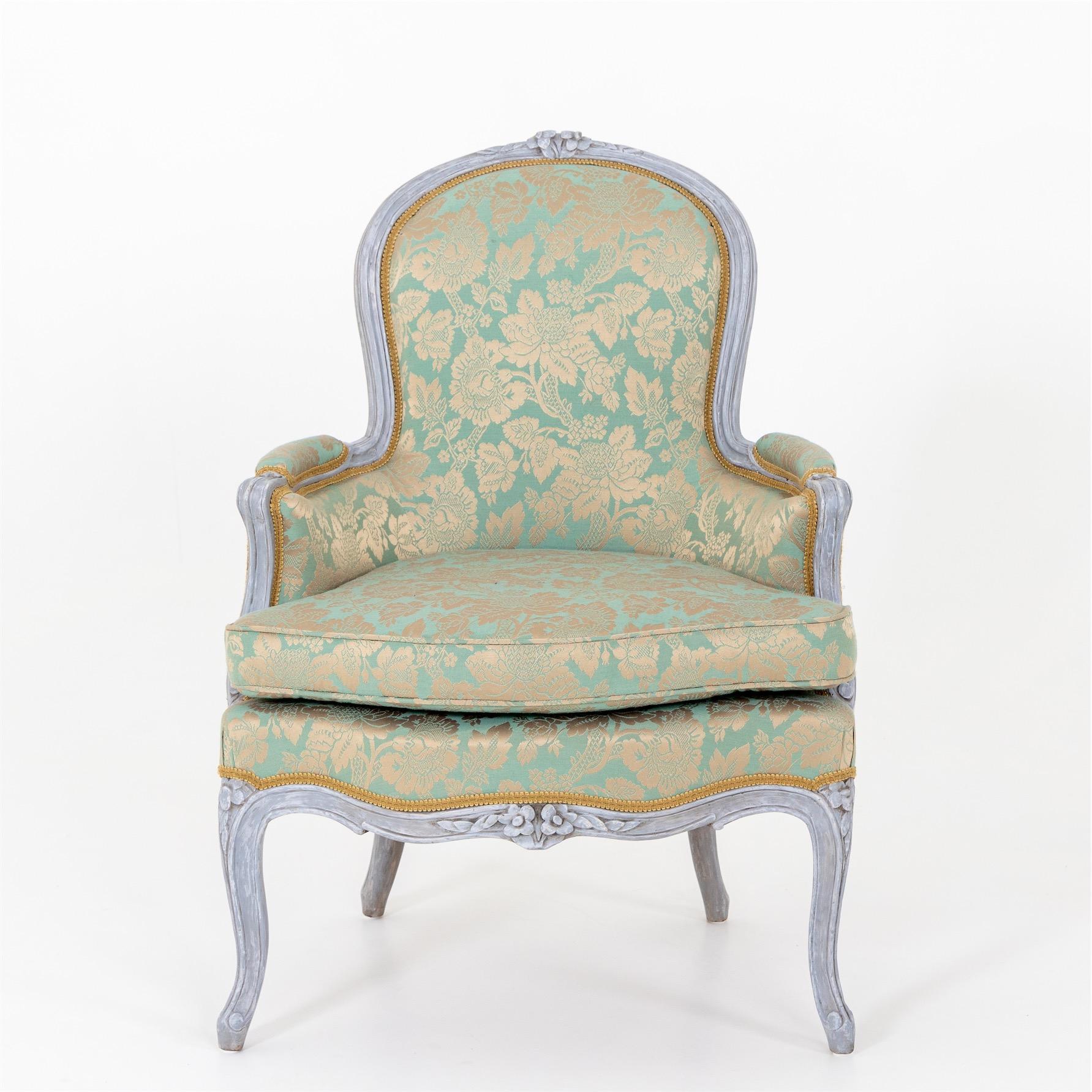 Bergere Chairs, Louis XV Style, 19th Century 4