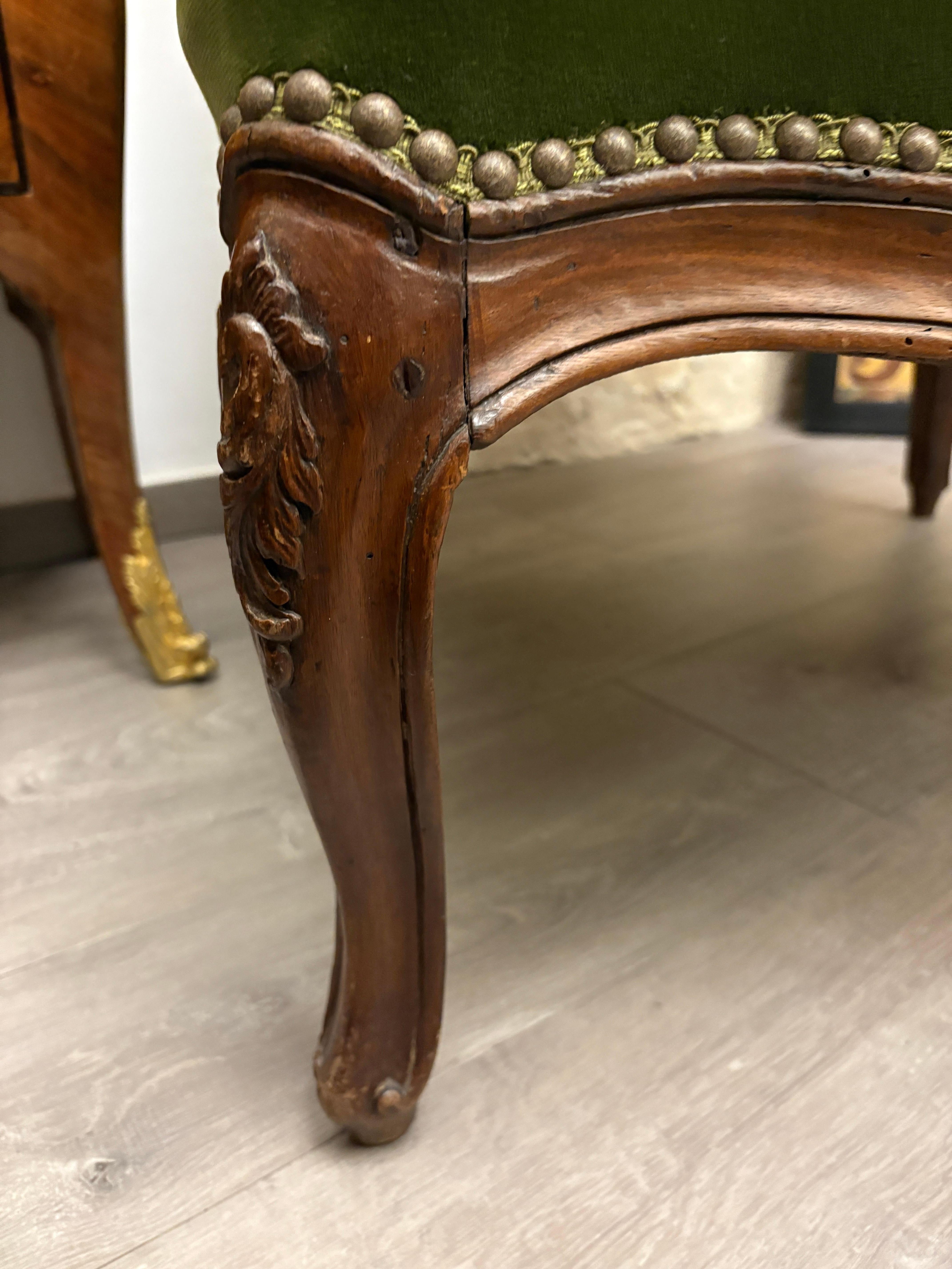 Italian Bergère Louis XV For Sale
