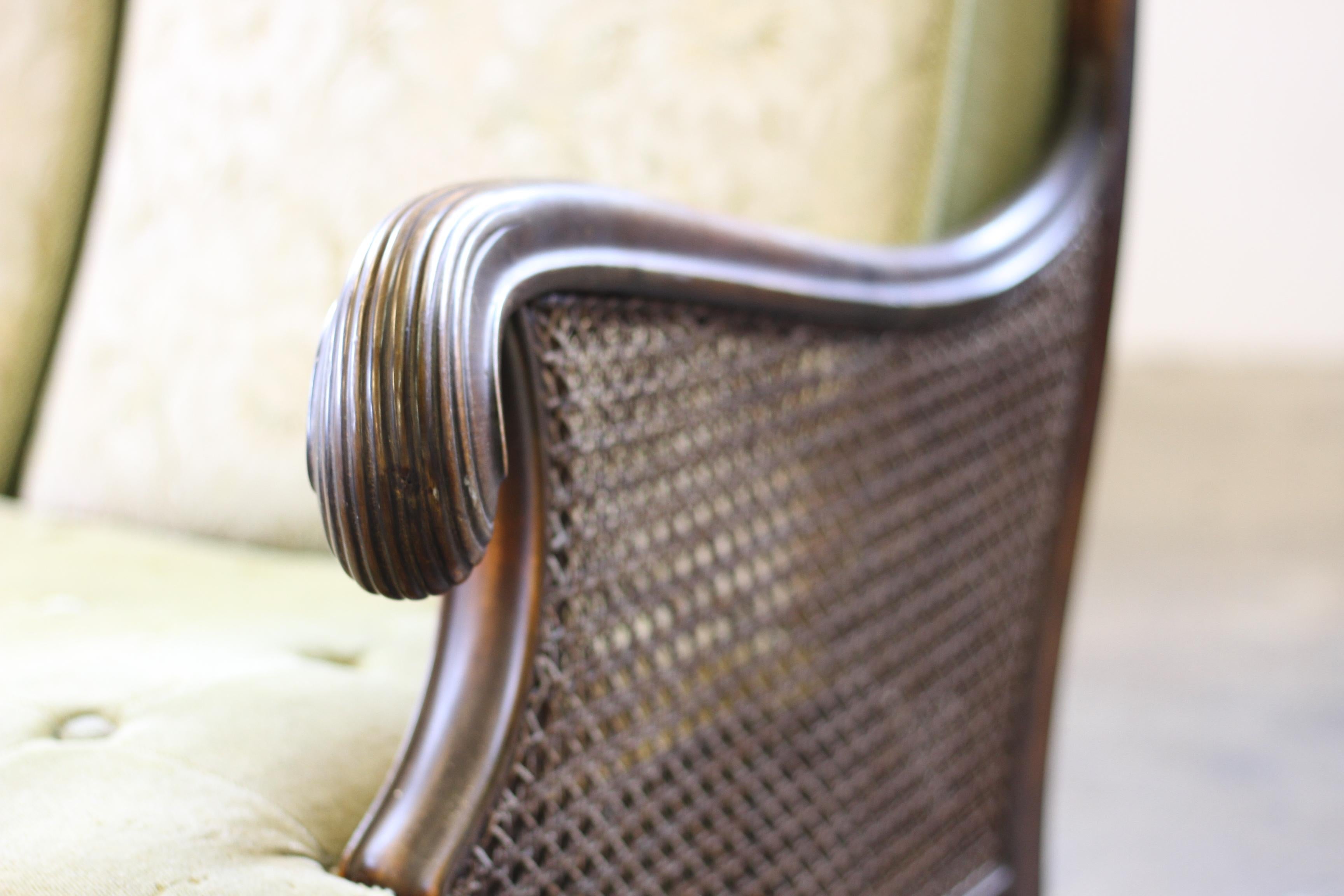 Canapé Bergere des années 1900, d'inspiration française, fabrication danoise en vente 3
