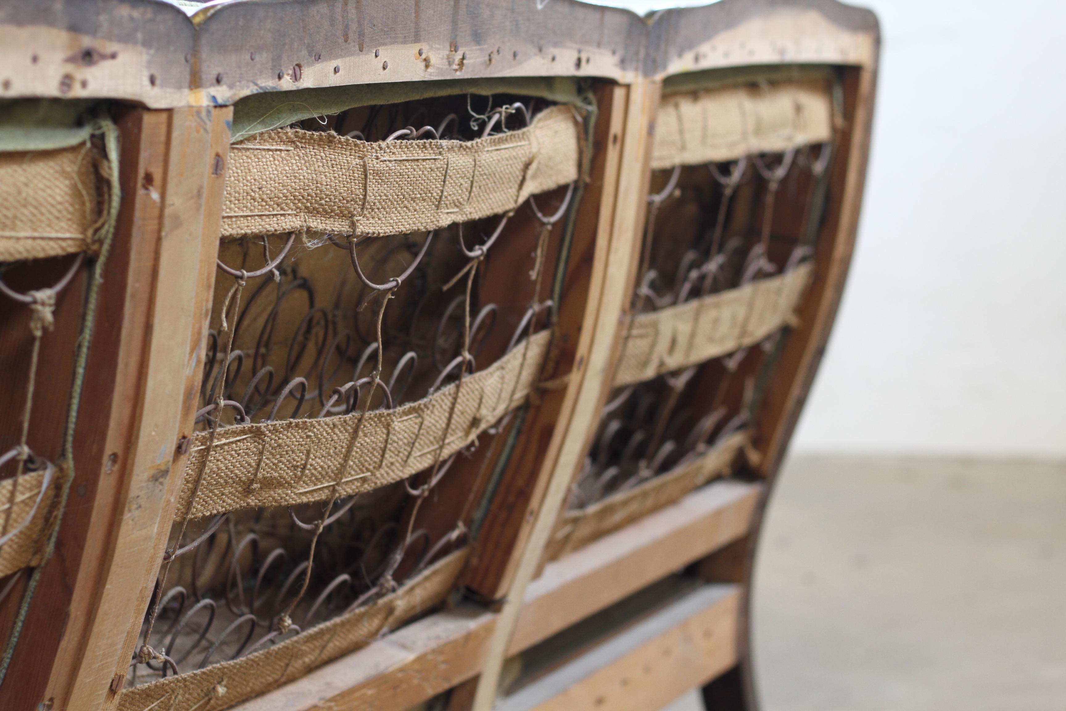 Canapé Bergere des années 1900, d'inspiration française, fabrication danoise en vente 5