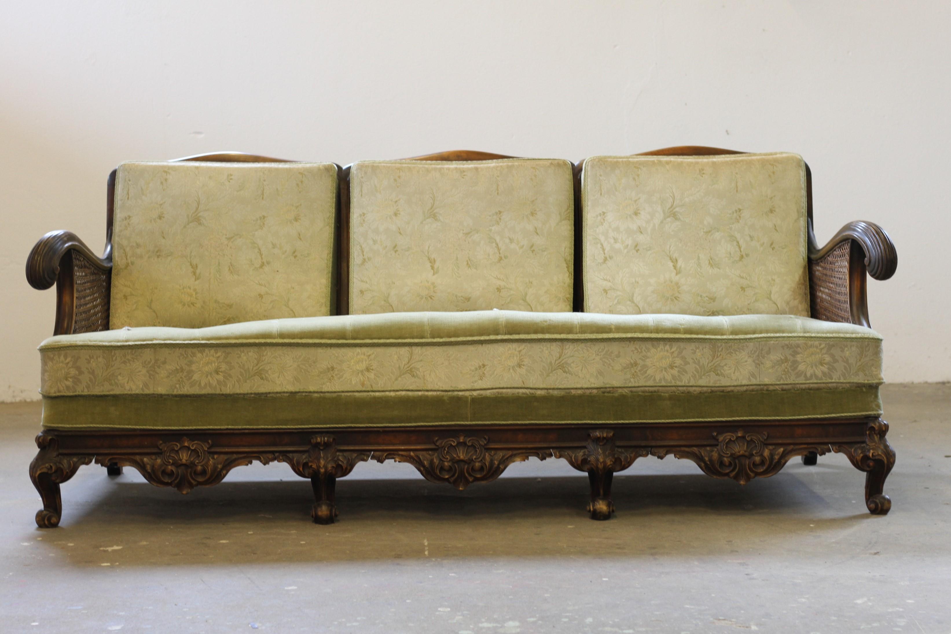 Canapé Bergere des années 1900, d'inspiration française, fabrication danoise en vente 10