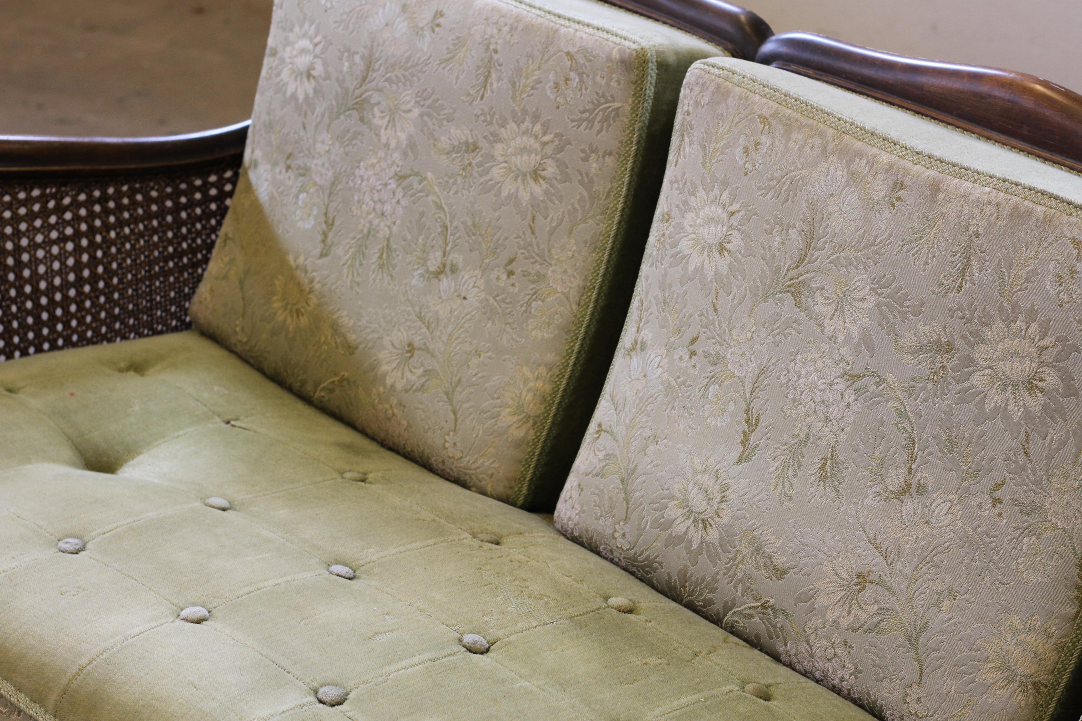 Canapé Bergere des années 1900, d'inspiration française, fabrication danoise État moyen - En vente à Store Heddinge, DK