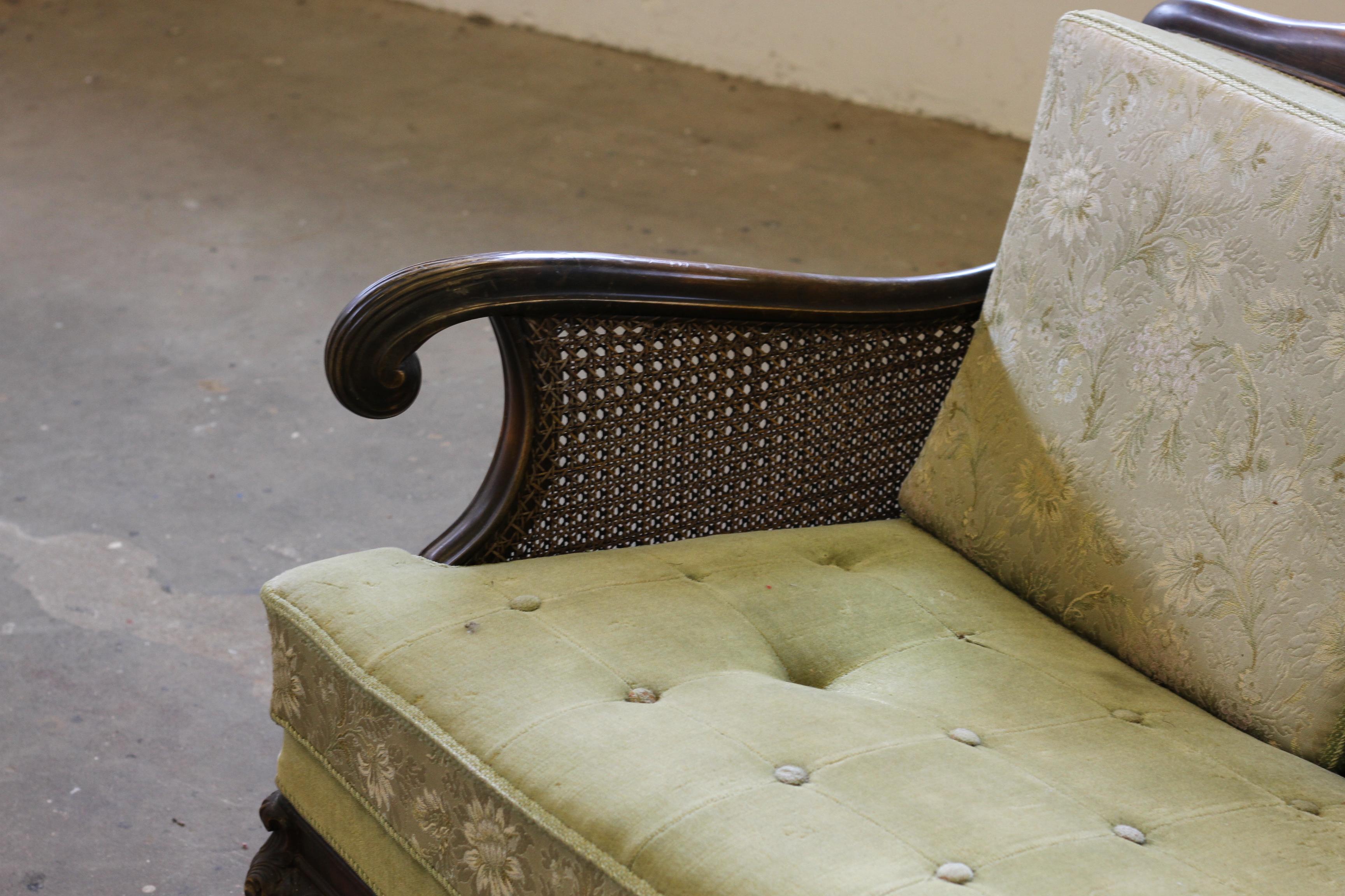 Début du 20ème siècle Canapé Bergere des années 1900, d'inspiration française, fabrication danoise en vente