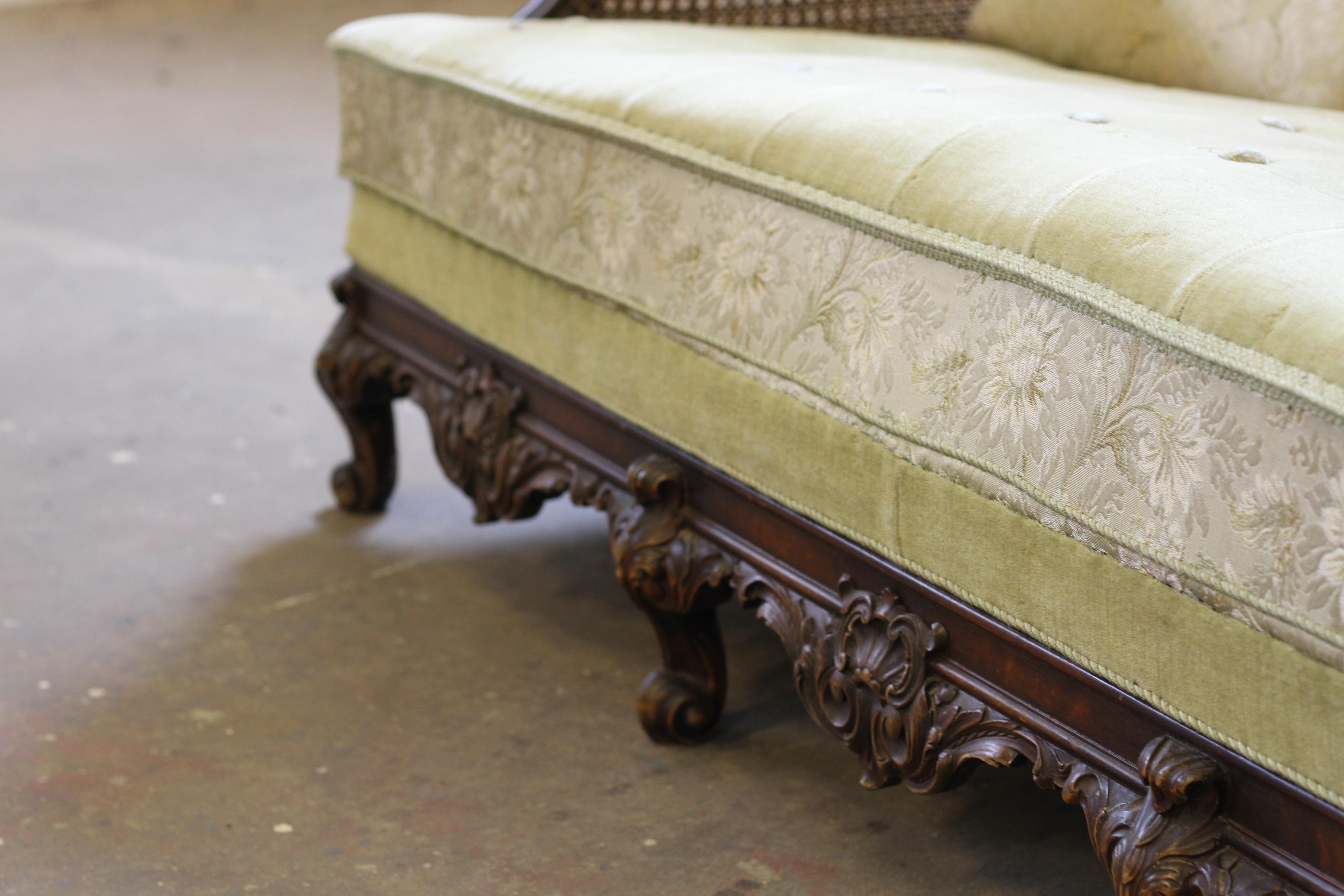 Canapé Bergere des années 1900, d'inspiration française, fabrication danoise en vente 2
