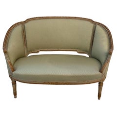 Antique Bergére Sofa-Louis XVI Style-Mid 19th Century France