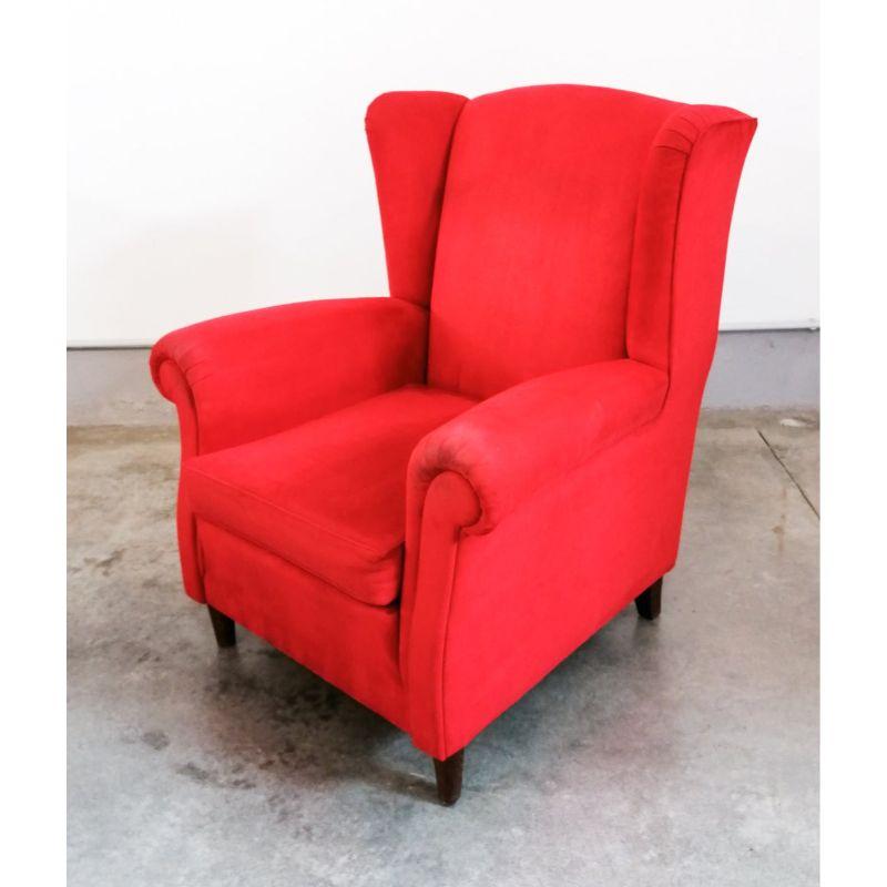 Italian design bergère armchair referable to the hand of Vittorio Valabrega.
Italy, 1940s

Origin: Italy
Period: 40s
Designer: The line of the armchair refers to the Italian design of the 1940s, in particular to some designs by Vittorio