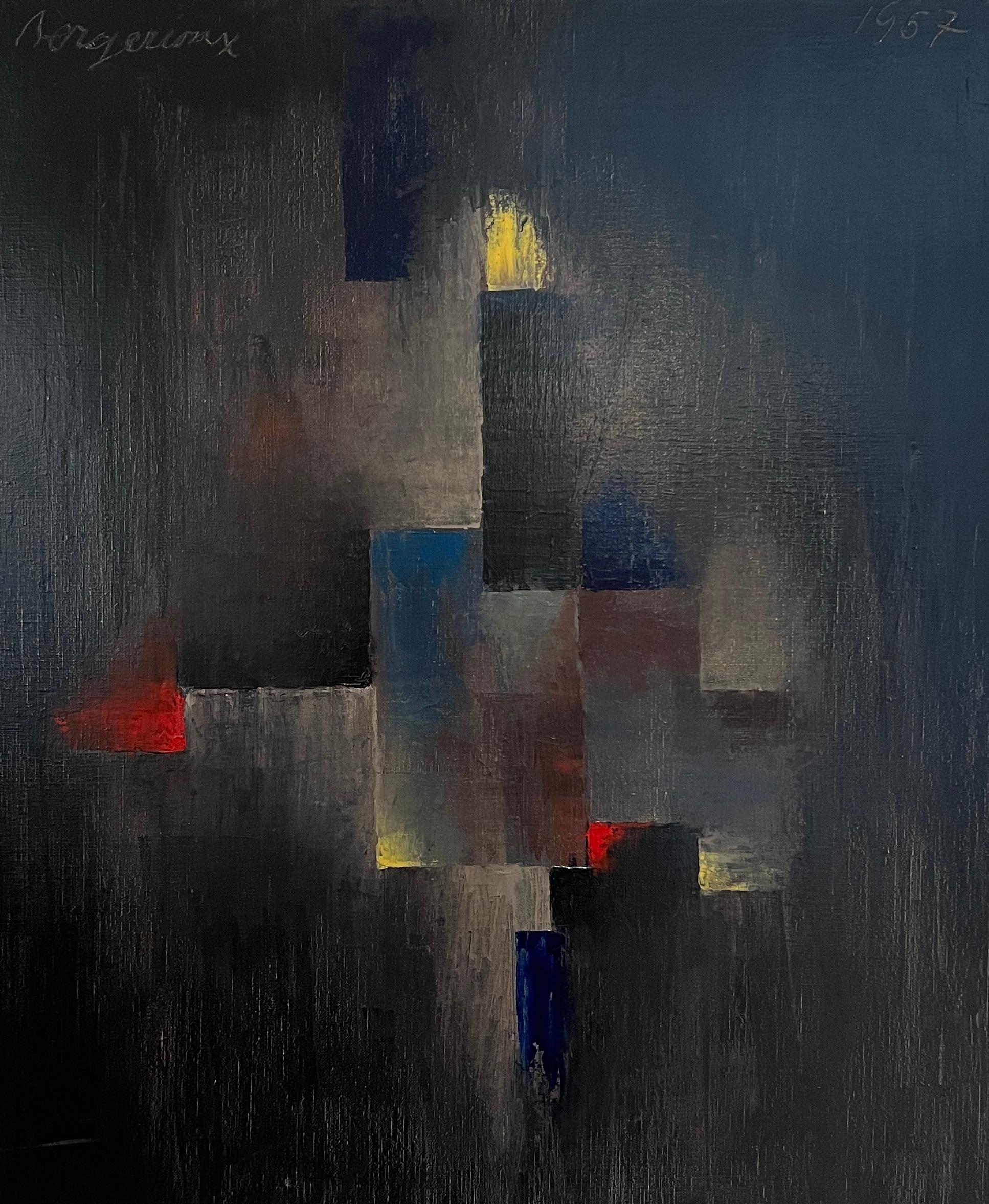  Bergerioux Abstract Painting – Zusammensetzung