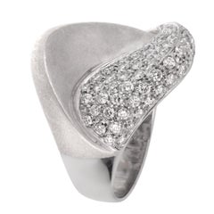 Bergio Diamond White Gold Cocktail Ring