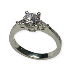 Bergio Platinum Diamond Engagement Ring