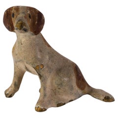 Sculpture autrichienne de chien en bronze peinte à froid de style Bergman