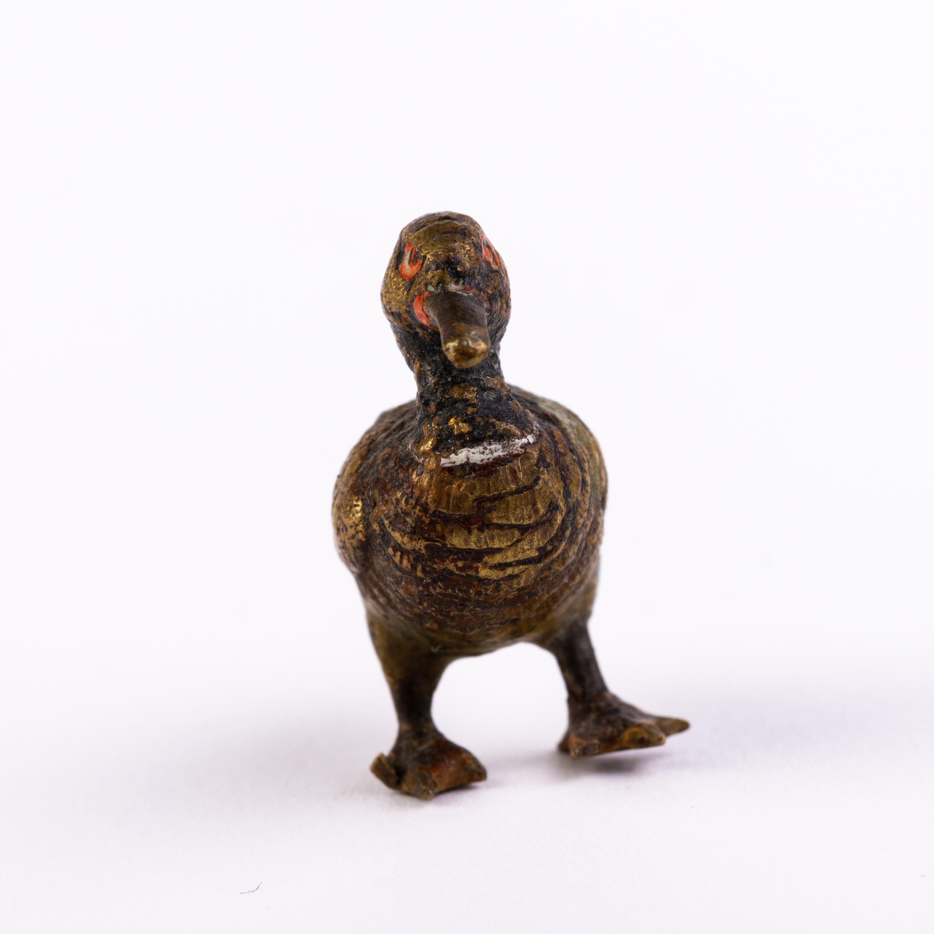 In good condition
From a private collection
Free international shipping
Bergman Style Austrian Cold Painted Bronze Sculpture Duck
