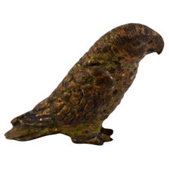 Parakeet autrichien de style Bergman en bronze peint à froid