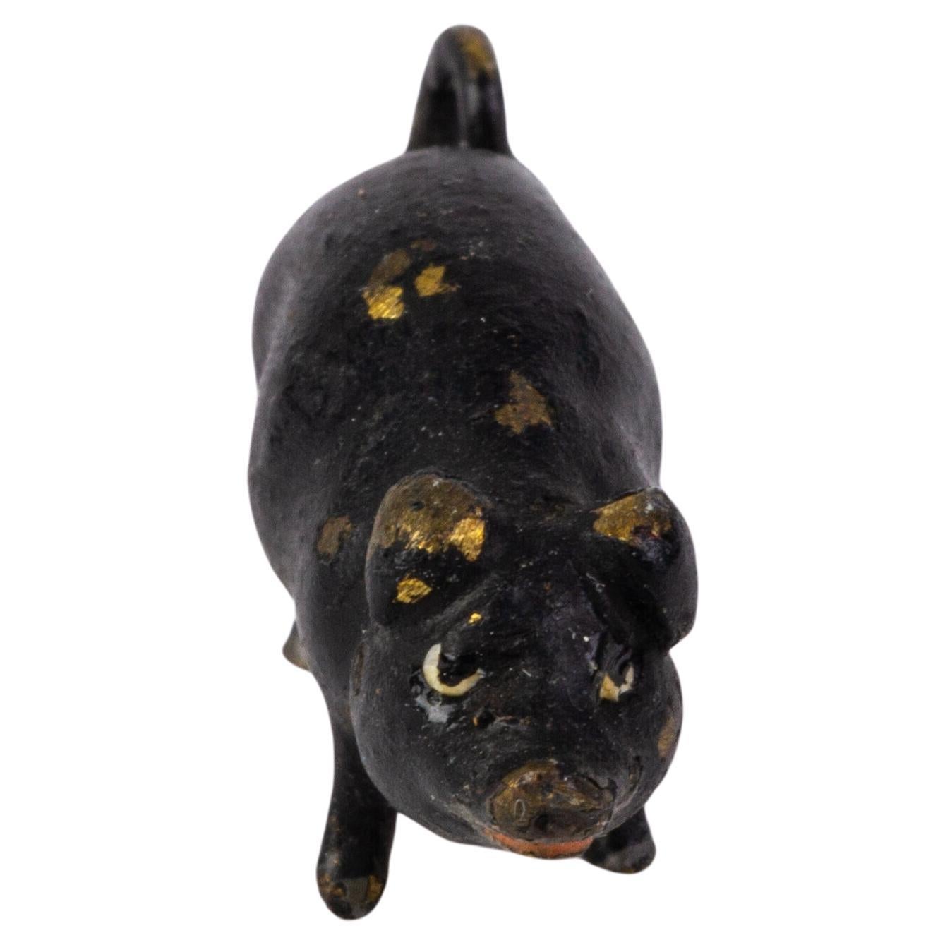 In good condition
From a private collection
Free international shipping
Bergman Style Austrian Cold Painted Bronze Sculpture Pig