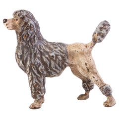 Antique Bergman Style Austrian Cold Painted Bronze Sculpture Poodle
