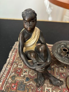 BERGMAN Der Teeverkäufer, Bronze aus Wien, um 1900, Österreich.