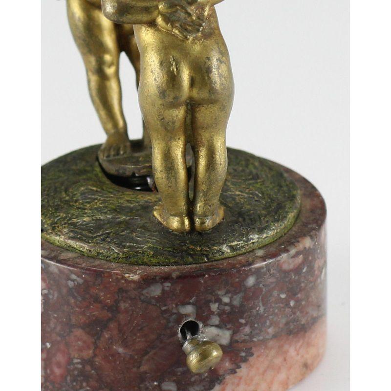 Bergmann, Franz Austrian Bronze Mechanics for Children Kissing In Good Condition For Sale In Gardena, CA